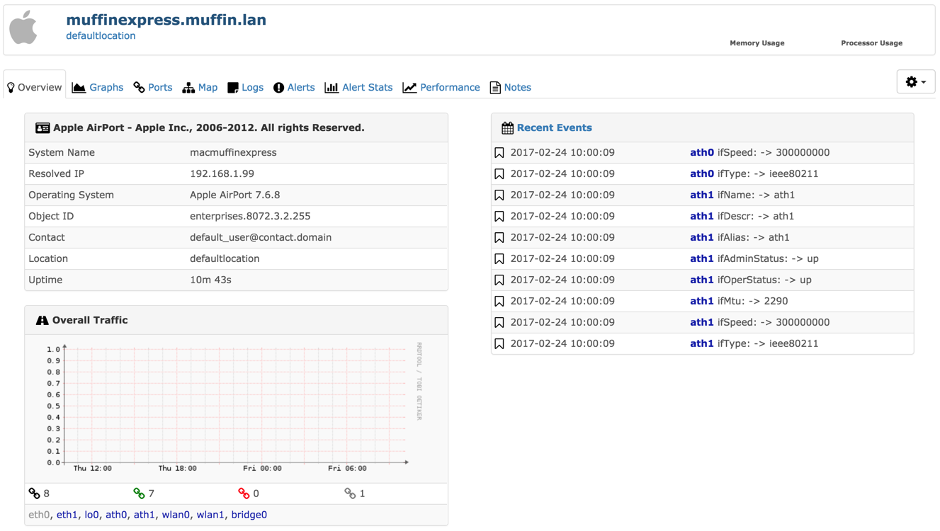 Føderale Bryggeri Integrere How to enable missing SNMP on Airport Express and monitoring via LibreNMS -  naschenweng.info