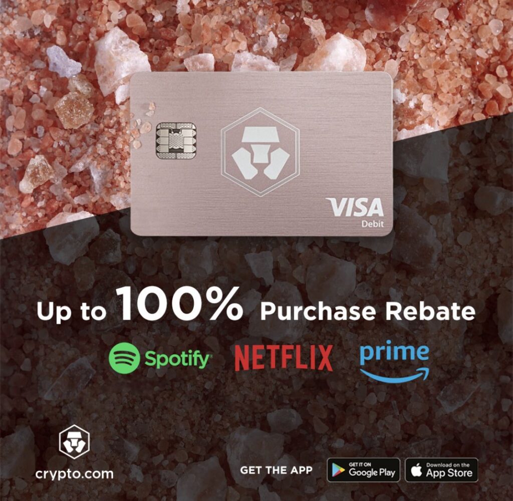 Crypto Visa Debit Card With Cashback And 100 Rebate On Netflix 